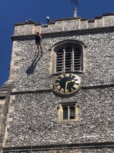 Michelle O'Sullivan Trueloves Church Abseil Fundraising