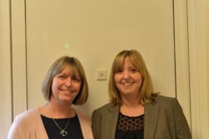 The Motspur Park branch managers, Mrs Sharon Vickery & Mrs Julie Peacock